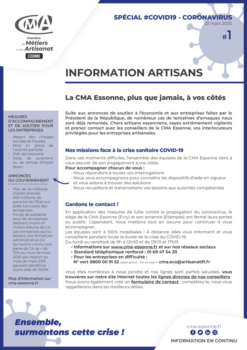 Cma Essonne On Twitter: &quot;#artisans, La Chambre De Métiers Et destiné Chambre Des Metiers 91