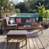 Cocoon Jardin Salon De Jardin En Acacia Massif (4 Places intérieur Cdiscount Salon De Jardin