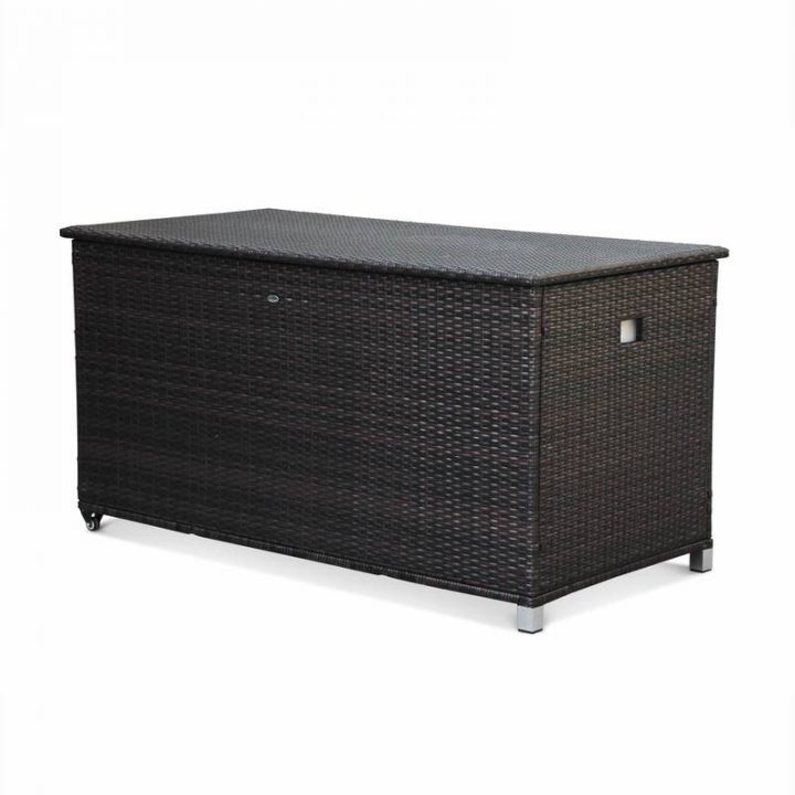 Coffre De Jardin Cassapanca Chocolat En Résine Tressée concernant Malle De Jardin Coffre De Jardin Cassapanca Chocolat En Résine Tressée concernant Malle De Jardin