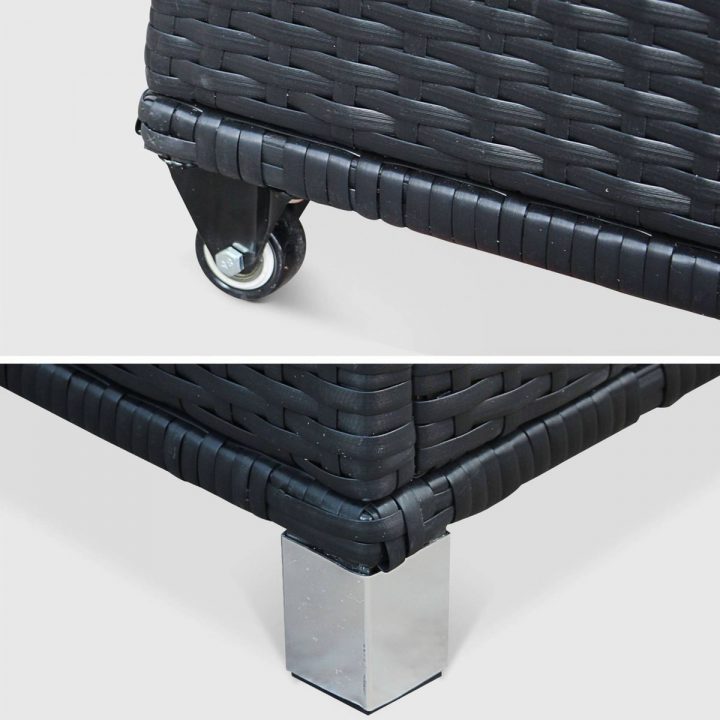 Coffre De Jardin Cassapanca En Résine Tressée 170X82Cm intérieur Malle De Jardin Coffre De Jardin Cassapanca En Résine Tressée 170X82Cm intérieur Malle De Jardin