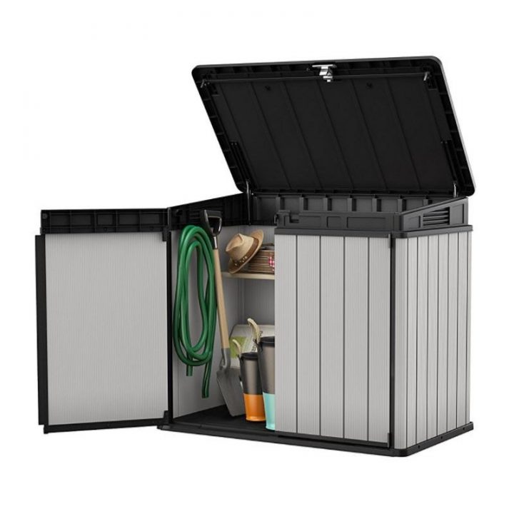 Coffre De Jardin En Résine Brossée Brossium 1150L – Keter concernant Armoire De Jardin Resine