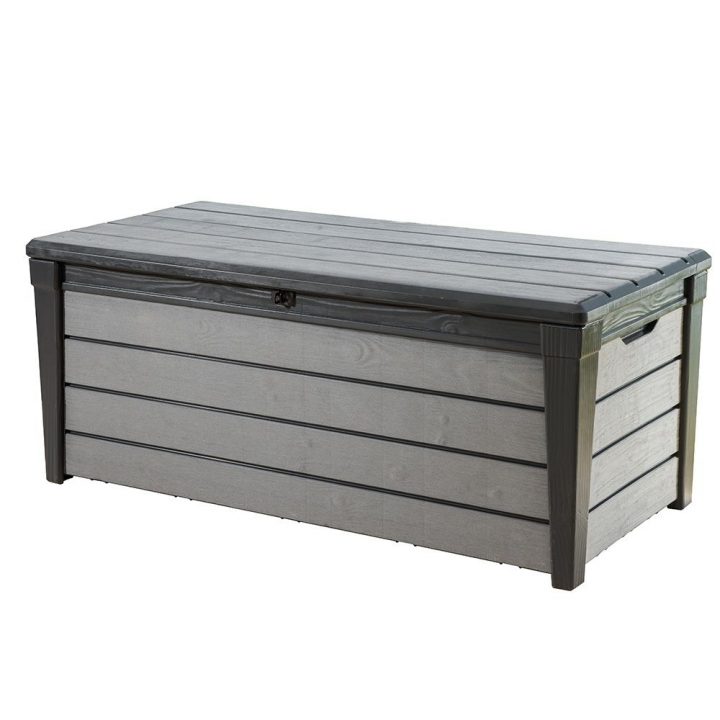 Coffre De Jardin Résine Keter Brossium 455L Gris – Plantes pour Coffre Jardin Leroy Merlin