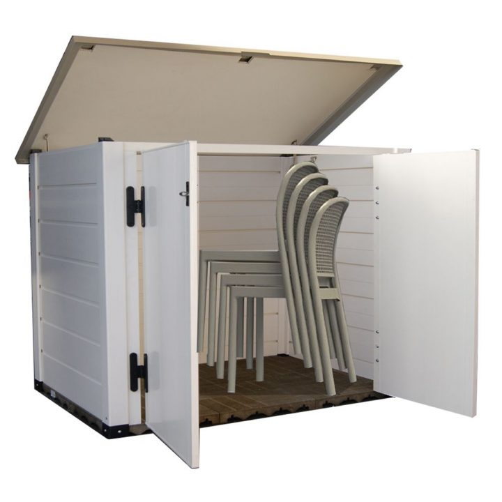 Coffre De Jardin Résine Pvc 1100L Evo 138 X 22 X 90 Cm dedans Armoire De Jardin Resine