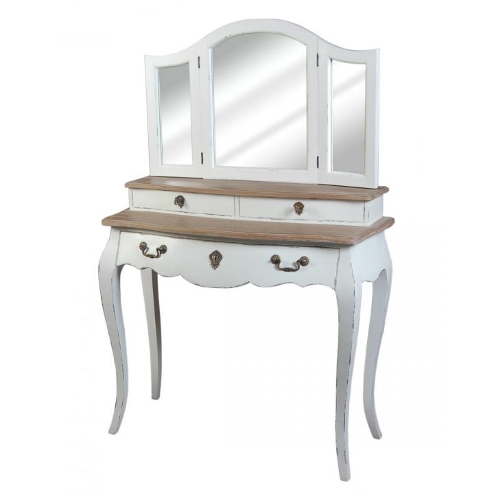 Coiffeuse 3 Tiroirs Bois Blanc Mansa Plus De Détails tout Les Trois Suisses Meubles Coiffeuse 3 Tiroirs Bois Blanc Mansa Plus De Détails tout Les Trois Suisses Meubles