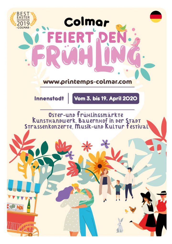Colmar Feiret Den Frühling Und Musik-Und Kultur Festival pour Chambre Des Métiers Colmar