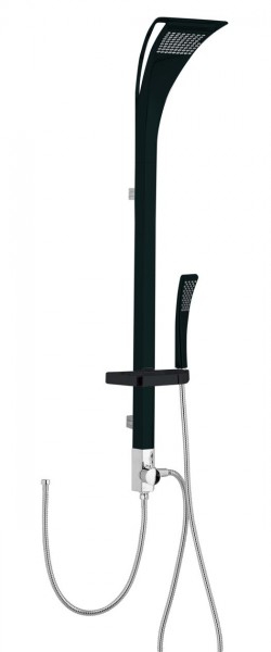 Colonne De Douche Allibert Pacifik Noir Mat 816693 tout Colonne De Douche Noir Mat