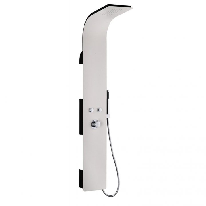 Colonne De Douche Avec Robinetterie / Blanc Et Noire pour Colonne De Douche Blanche