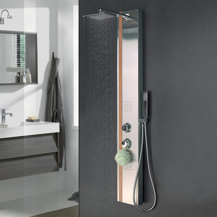 Colonne De Douche Bambou tout Colonne De Douche Bambou