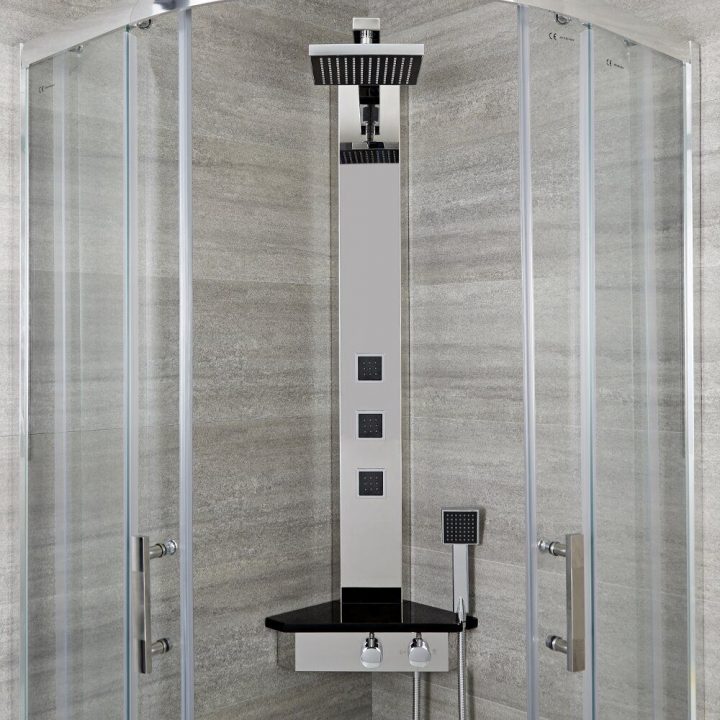 Colonne De Douche D'angle Thermostatique Alcove pour Colonne De Douche D Angle