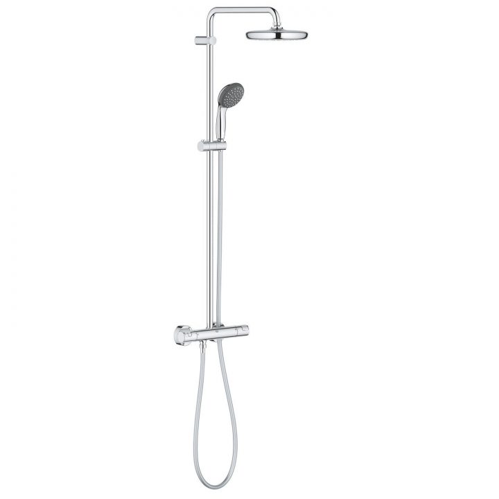 Colonne De Douche Et Bain Avec Robinetterie, Grohe Vitalio encequiconcerne Colonne Bain Douche Grohe