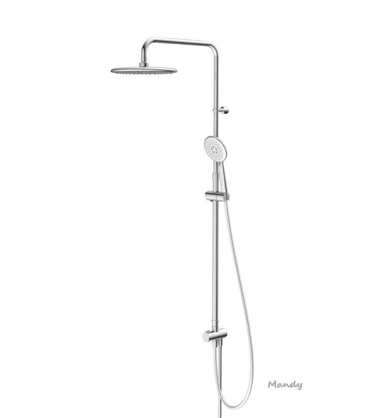 Colonne De Douche Et Bain Sans Robinetterie, Redondo – Pommeau – Douchette  – Garantie 3 Ans concernant Colonne De Douche Sans Mitigeur