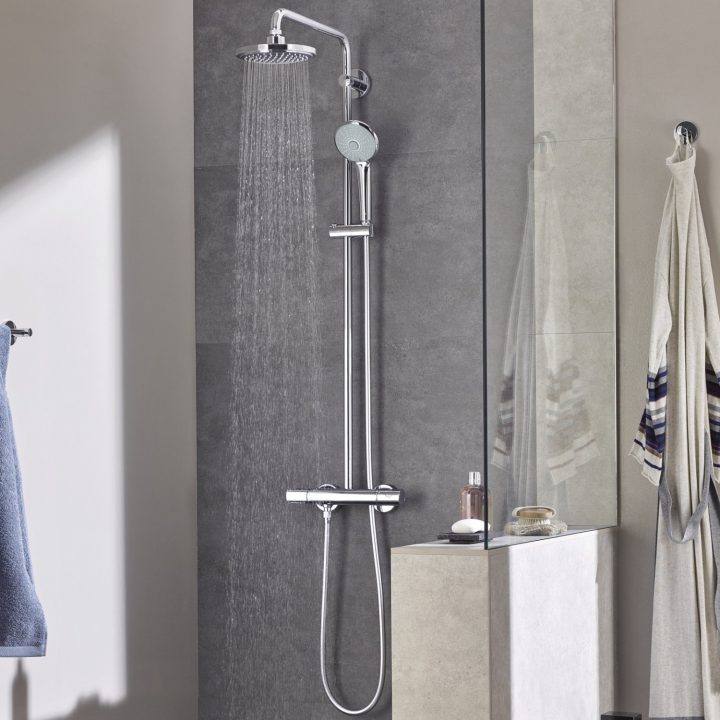 Colonne De Douche Grohe : Prix Et Avis Du Top 8 – Petite à Colonne De Douche D Angle