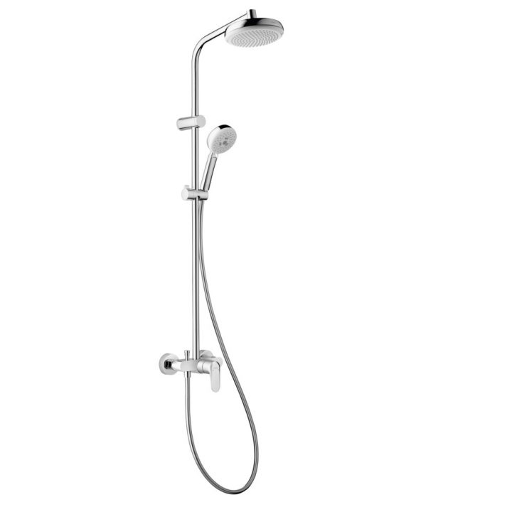 Colonne De Douche Hansgrohe Showerpipe Myclub 180 Mécanique Avec Mitigeur intérieur Colonne De Douche Mecanique
