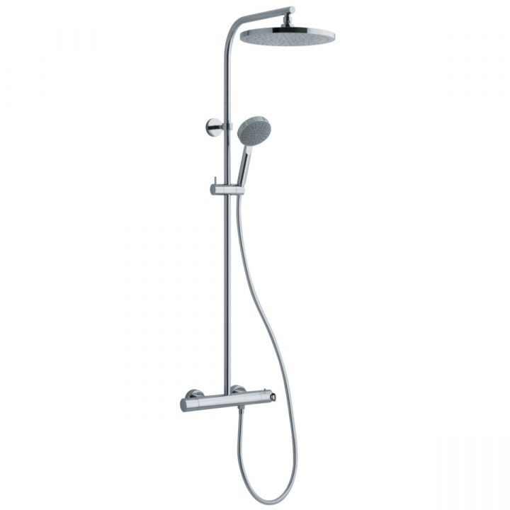 Colonne De Douche Plenitude Avec Mitigeur Thermostatique Chromé à Colonne Bain Douche Grohe Colonne De Douche Plenitude Avec Mitigeur Thermostatique Chromé à Colonne Bain Douche Grohe