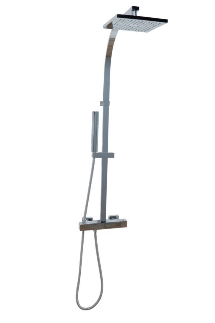 Colonne De Douche Seducta Avec Mitigeur Thermostatique Chromé pour Colonne De Douche Sans Mitigeur