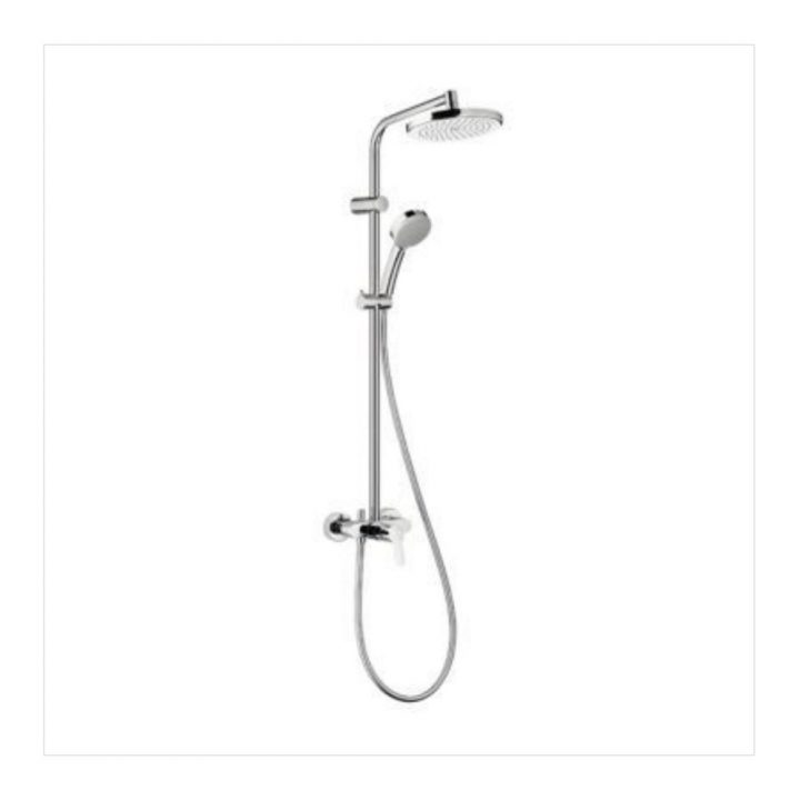 Colonne De Douche Showerpipe Hansgrohe Verso 220 Mitigeur Mécanique encequiconcerne Colonne De Douche Mecanique