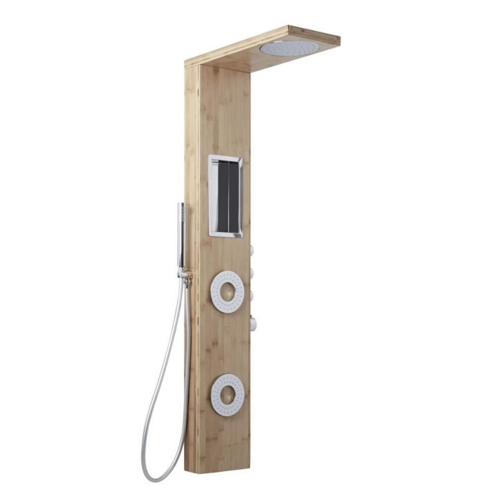 Colonne De Douche Thermostatique Bambou Lako intérieur Colonne De Douche Bambou