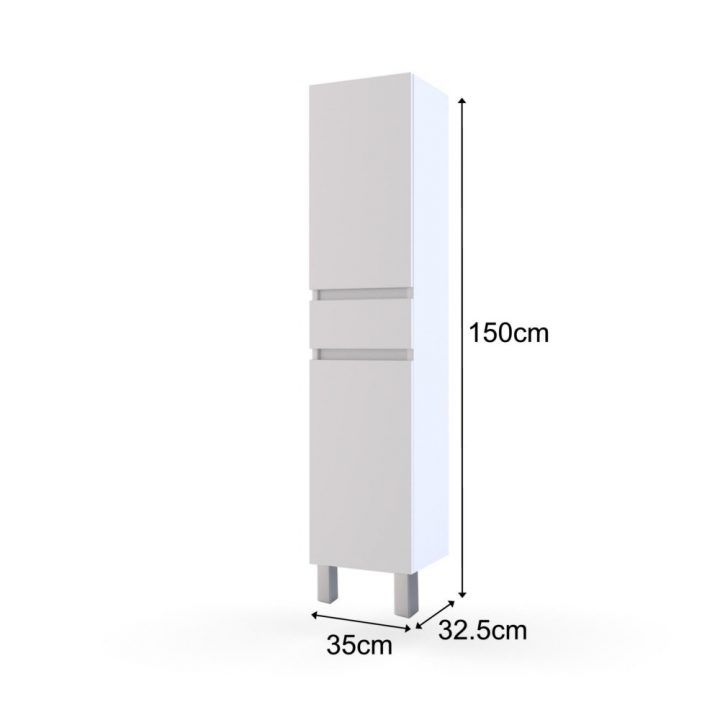 Colonne En Mdf 2 Portes Sur Pieds Laqué Blanc L.35 X P.32,5 X H.150 Cm à Colone Salle De Bain Colonne En Mdf 2 Portes Sur Pieds Laqué Blanc L.35 X P.32,5 X H.150 Cm à Colone Salle De Bain