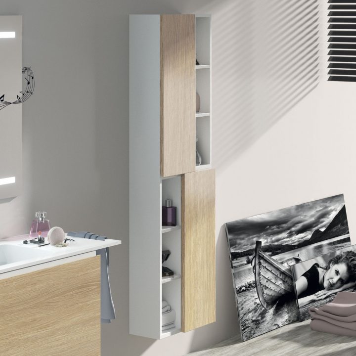 Colonne Suspendue Laquée Blanc 160 Cm 2 Portes Chêne + à Colonne Salle De Bain Blanc Laqué Colonne Suspendue Laquée Blanc 160 Cm 2 Portes Chêne + à Colonne Salle De Bain Blanc Laqué