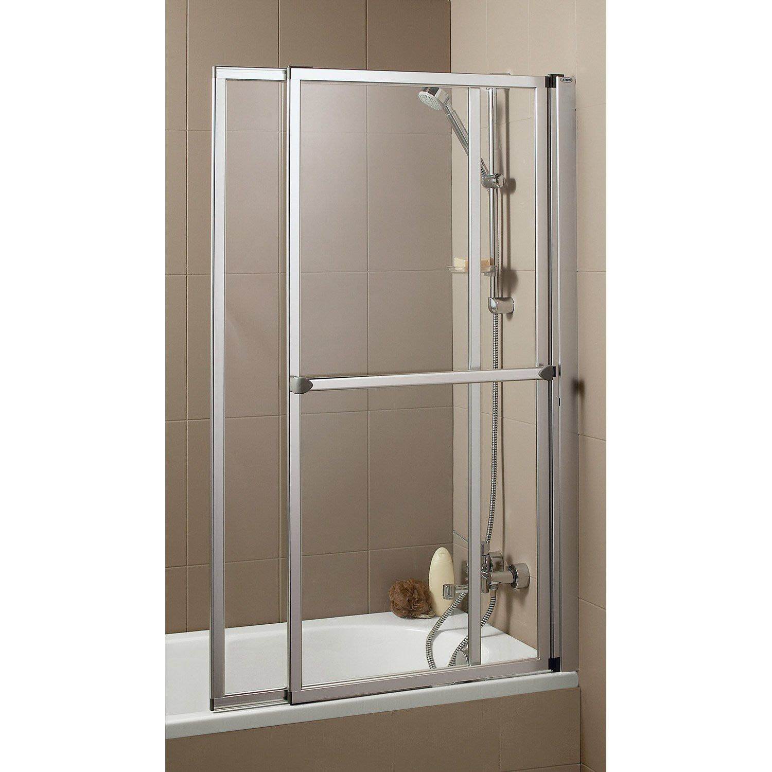 Coloris Des Profilés:aluminium Laqué Aspect Argent … | Pare à Pare Douche Leroy Merlin