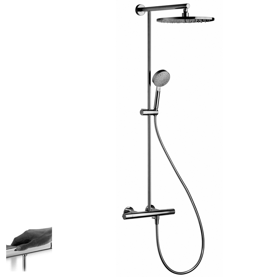 Combiné Douche Nu Ciel De Pluie Rond concernant Ciel De Pluie Douche