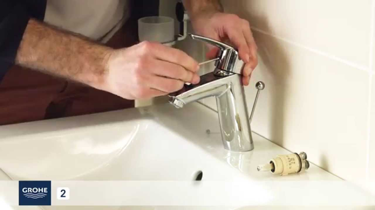 Comment Changer Facilement Une Cartouche D'un Mitigeur Lavabo ? à Demontage Tete De Robinet Grohe