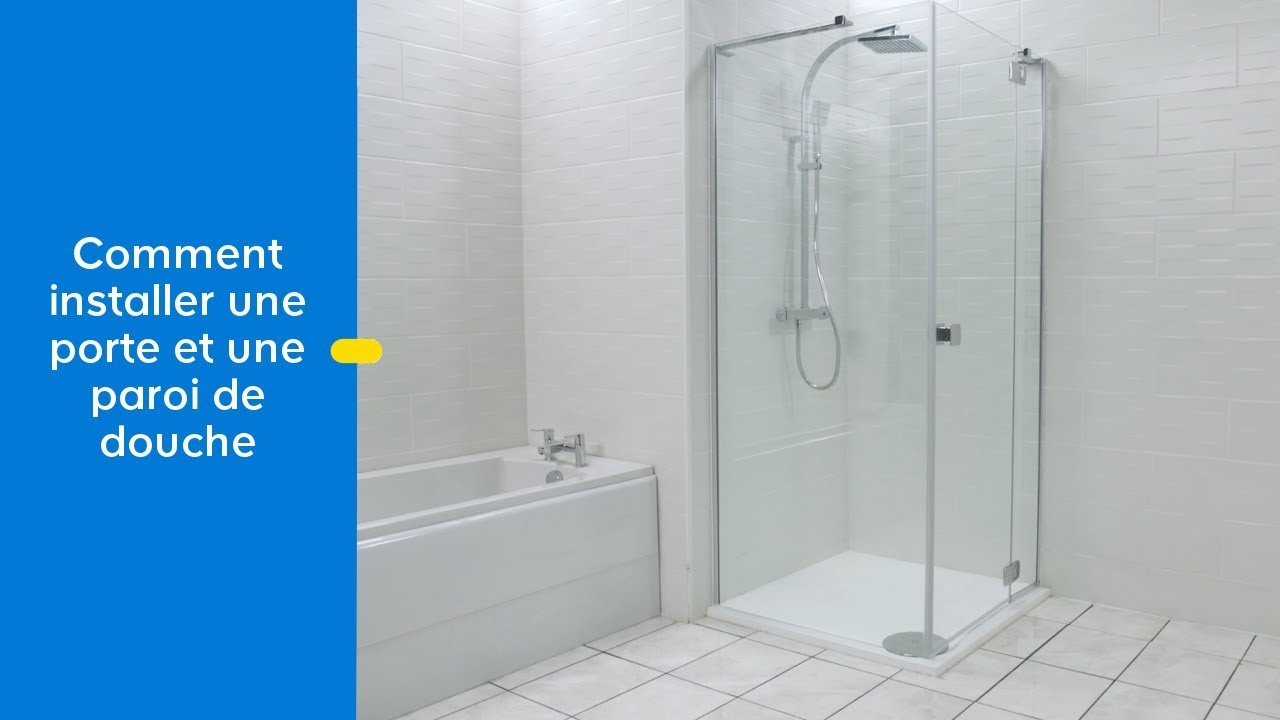Comment Changer Une Porte Et Une Paroi De Douche - Castorama pour Installer Une Cabine De Douche
