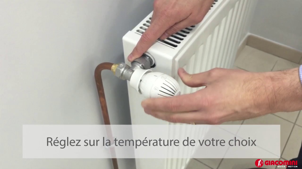 Comment Installer Une Tête Thermostatique Giacomini à Changer Tete De Robinet