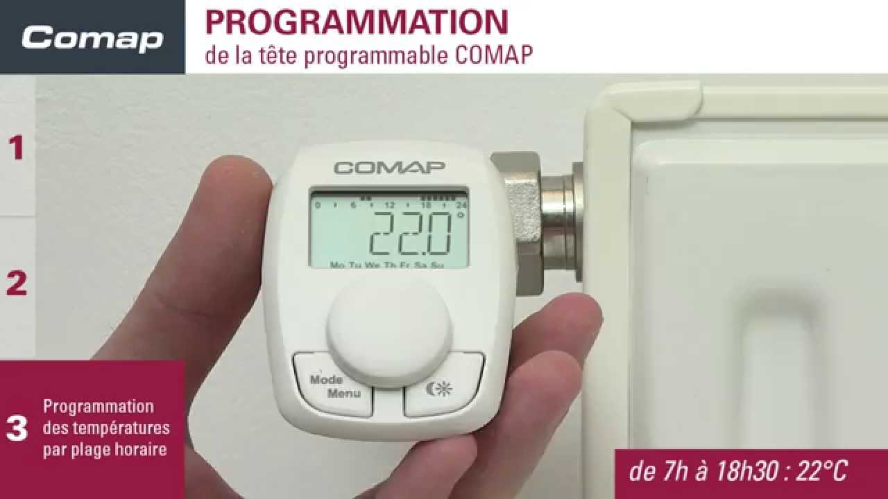 Comment Monter Une Tête Thermostatique Programmable Comap ? concernant Robinet Thermostatique Programmable