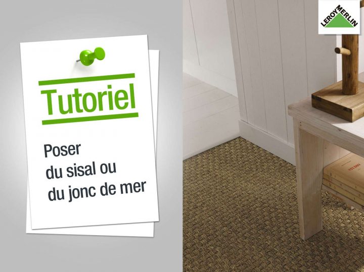 Comment Poser Du Jonc De Mer ? | Leroy Merlin serapportantà Jonc De Mer Salle De Bain