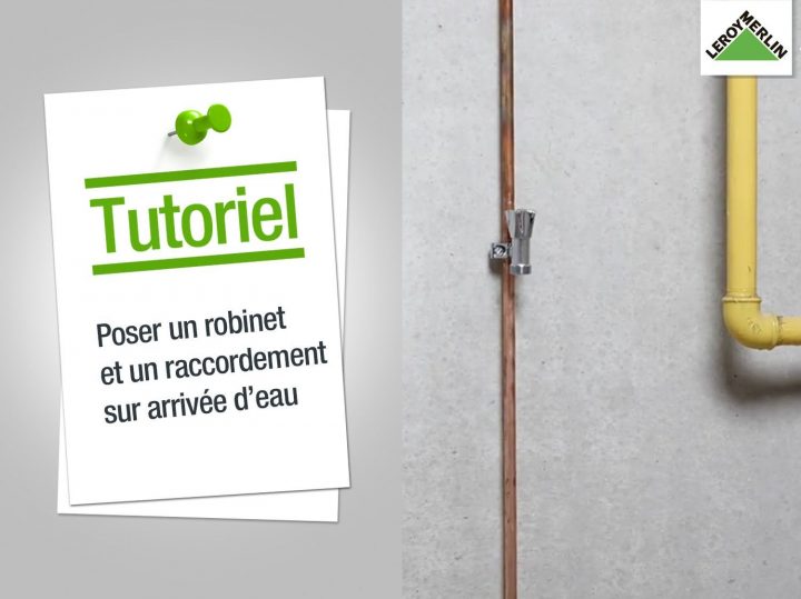 Comment Poser Un Robinet Et Un Raccordement Sur Le Tuyau D encequiconcerne Robinet Extérieur Leroy Merlin