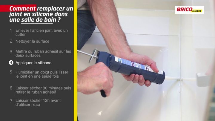 Comment Remplacer Un Joint En Silicone Dans Une Salle De Bain ?  (Bricomarché) concernant Changer Joint Salle De Bain