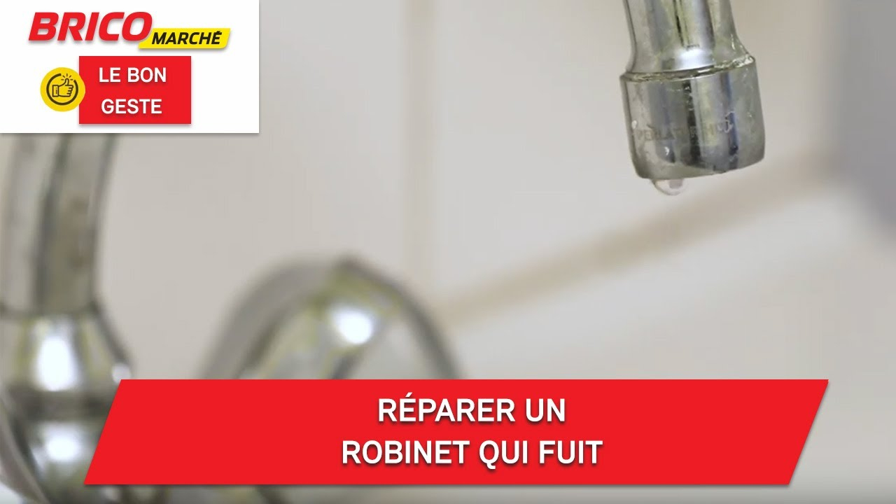 Comment Réparer Un Robinet Qui Fuit ? (Bricomarché) dedans Réparer Un Robinet Qui Fuit