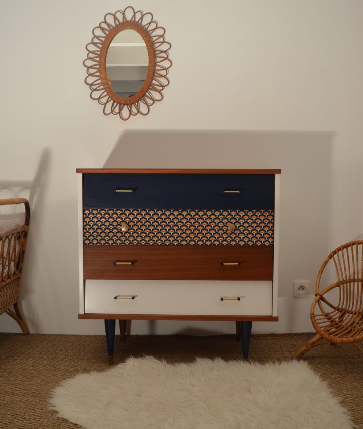 Commode Vintage Pétronille – Meubles Vintage Restaurés serapportantà Meubles Vintages