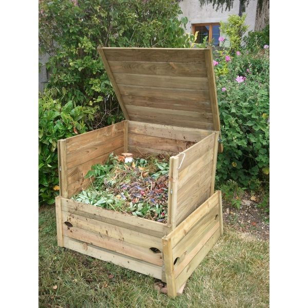 Composteur 570 L, Composteur En Bois D'Altitude concernant Composteur De Jardin Composteur 570 L, Composteur En Bois D'Altitude concernant Composteur De Jardin