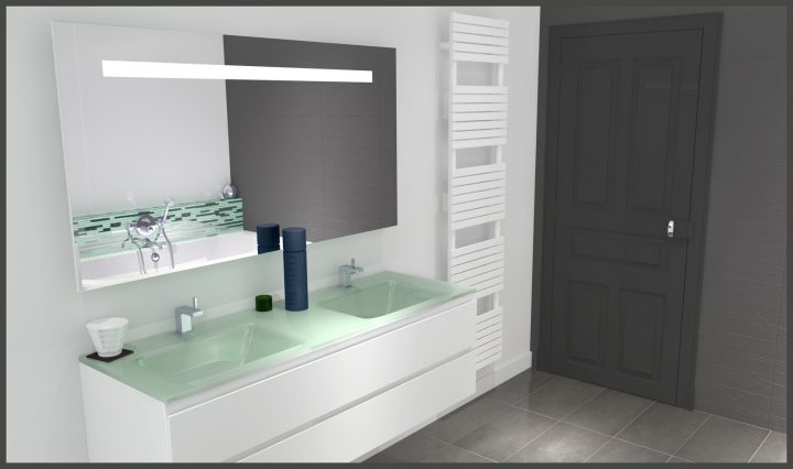Conception 3D – Salle De Bain | Akom [Design] destiné Salle De Bain Castorama 3D