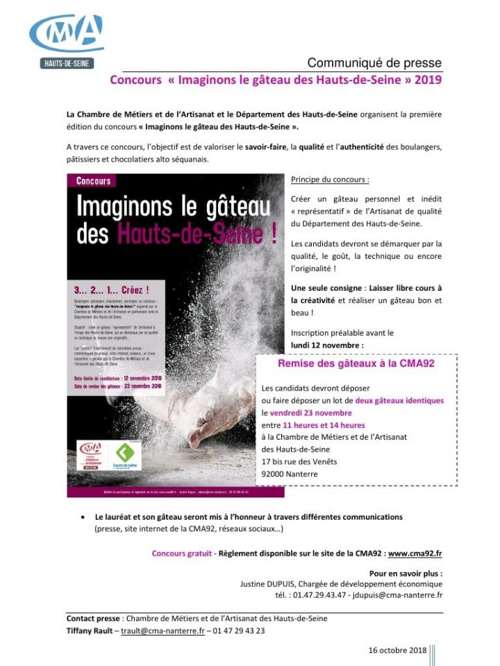 Concours Imaginons Le Gâteau Des Hauts De Seine 2019 Par tout Chambre Des Metiers Nanterre Concours Imaginons Le Gâteau Des Hauts De Seine 2019 Par tout Chambre Des Metiers Nanterre