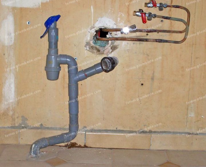 Conseils Bricolage | Déplacement Évacuation Évier Et Lave avec Comment Raccorder Un Lave Vaisselle A Un Evier