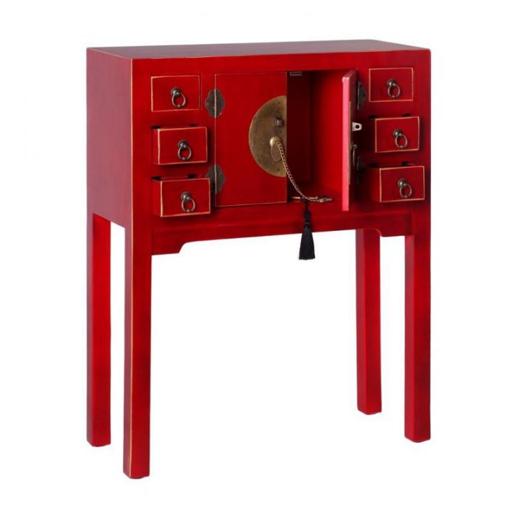 Console Rouge Meuble Chinois Pekin – Univers Des Petits avec Petit Meuble Chinois