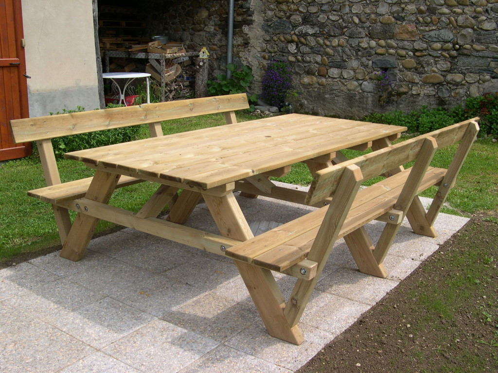 Construction D’une Table Pique-Nique | Asv850 serapportantà Construire Sa Table De Jardin