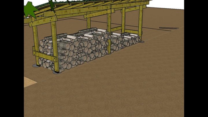 Construire Un Abri Pour Le Bois De Chauffage Explications dedans Construire Un Abri De Jardin En Bois Soi Meme