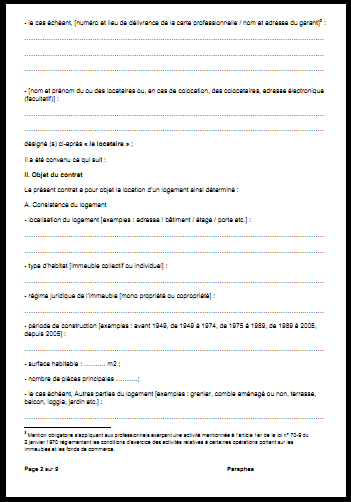 Contrat De Colocation Mod Le Gratuit T L Charger Et à Modèle Gratuit Bail Location Chambre Meublée Chez L'Habitant