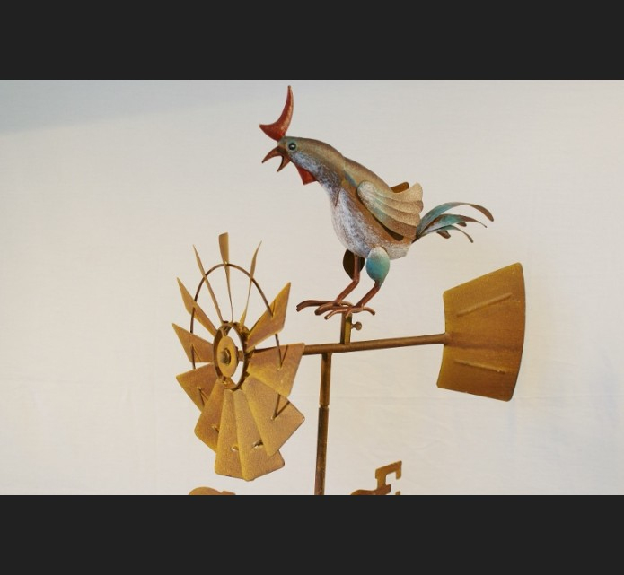 Coq Eolienne Decoration De Jardin Accessoire Du Jardinnier concernant Eolienne De Jardin