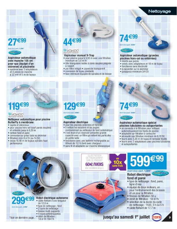 Cora – Piscines Spas | Cataloguespromo serapportantà Promo Piscine Bois Cora