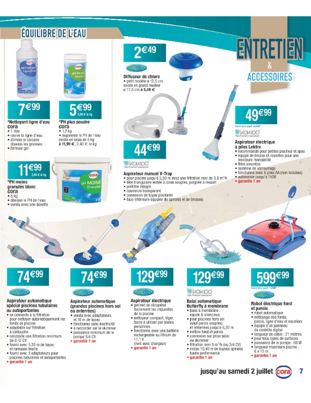 Cora – Spa Et Piscine | Cataloguespromo serapportantà Promo Piscine Bois Cora