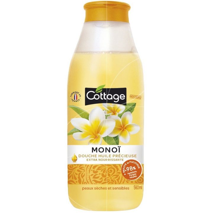 Cottage – Douche Huile Précieuse Extra Nourrissante Monoï – 560Ml dedans Gel Douche Monoi