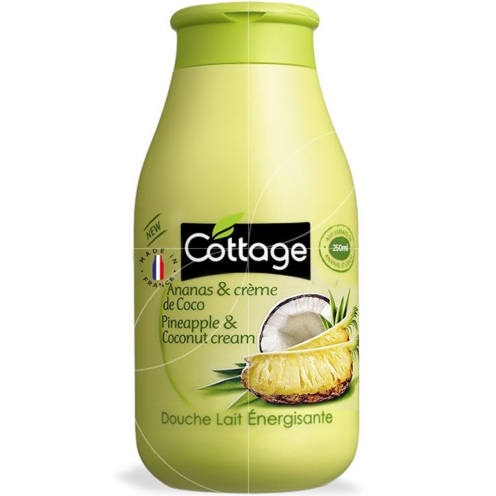 Cottage – Douche Lait Energisante – Ananas & Crème De Coco – 250Ml encequiconcerne Gel Douche Cottage Prix