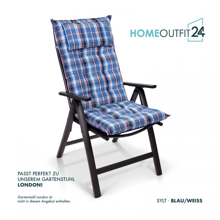 Coussins Pour Chaise À Dossier Haut En 16 Couleurs Jardin intérieur Coussin Pour Fauteuil De Jardin Haut Dossier