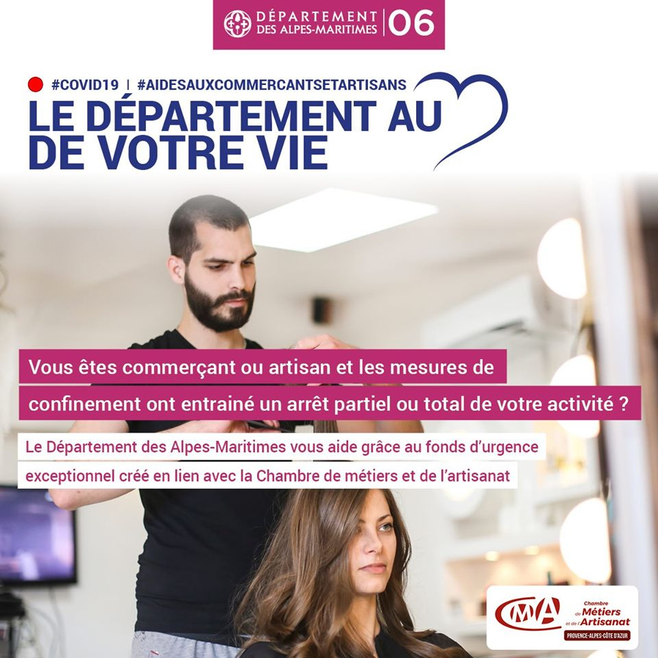 Covid-19] Fonds D'urgence Pour Les Commerçants, Artisans pour Chambre Des Metiers Nice