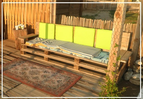 Création En Palettes Pour Votre Extérieur (Blog Zôdio) dedans Desserte Plancha En Palette